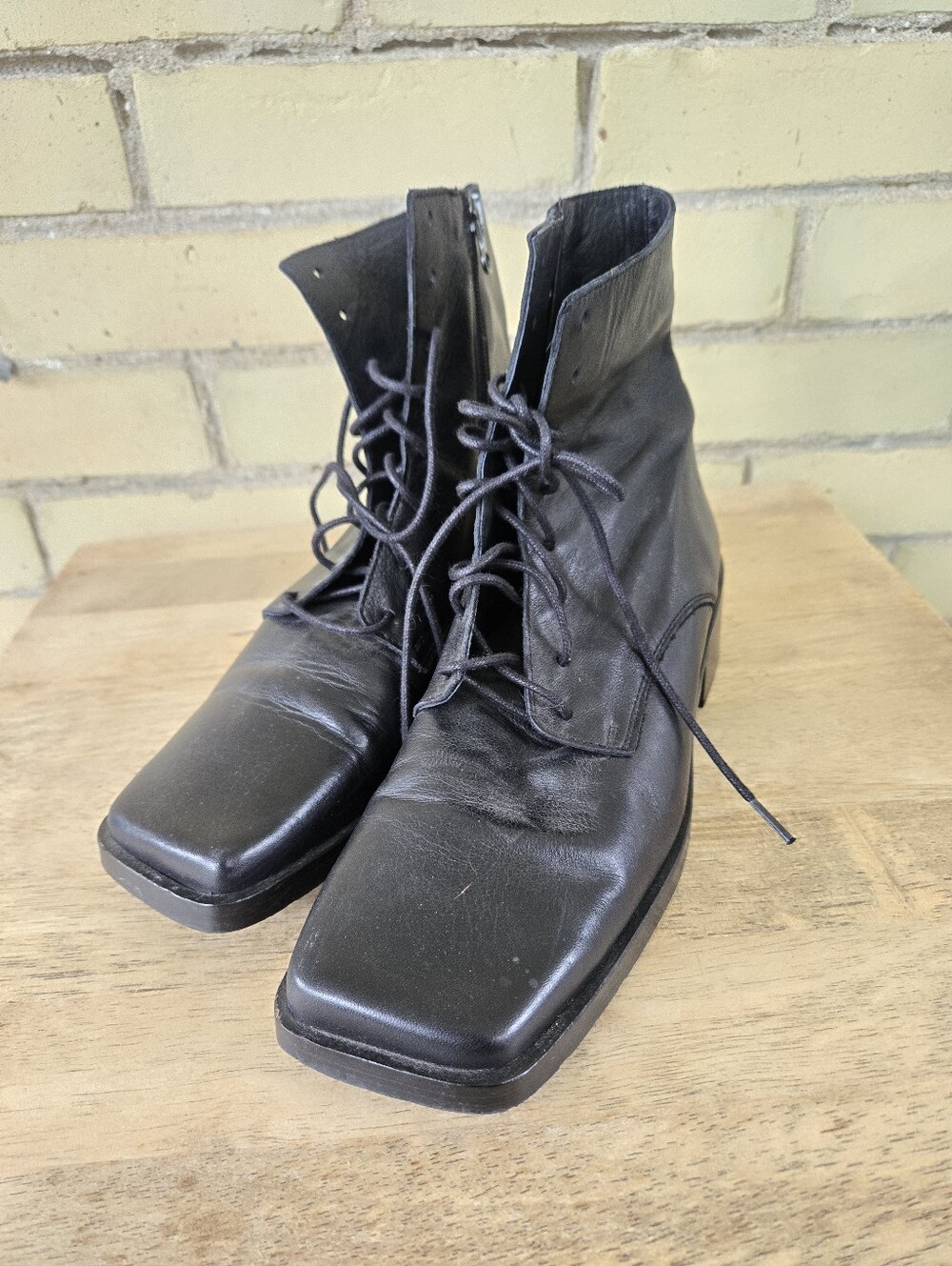 L'Intervalle Square Toe Boots - Picture 2 of 10